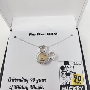 Disney Mickey Mouse Silver Necklace - 90 Years of Magic NIP